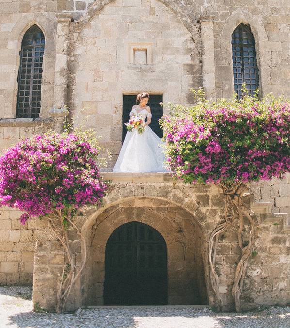 medieval wedding locations in Europe - Destination wedding in Greece - Wedding Planner in Rhodes